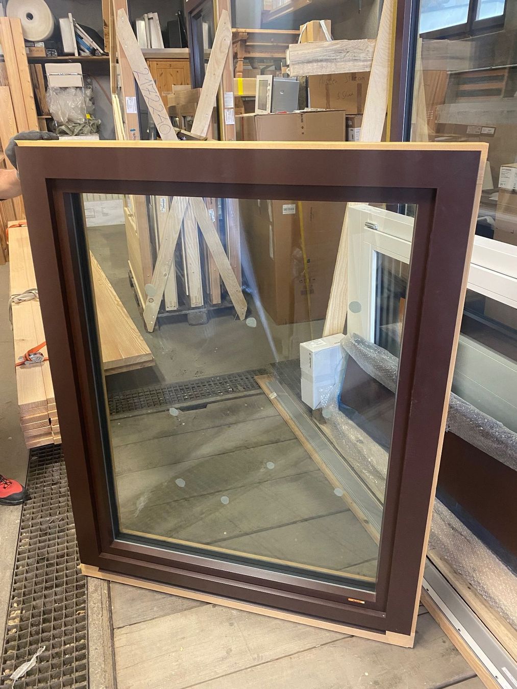 Fenster: Holz/Alufenster mit Griff – Gebraucht aus Bever von tke_d87f 2