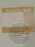 👍 Rohstoff HOLZ 2004 CH  AUSGABETAG 🕹️ Briefmarke Die POST