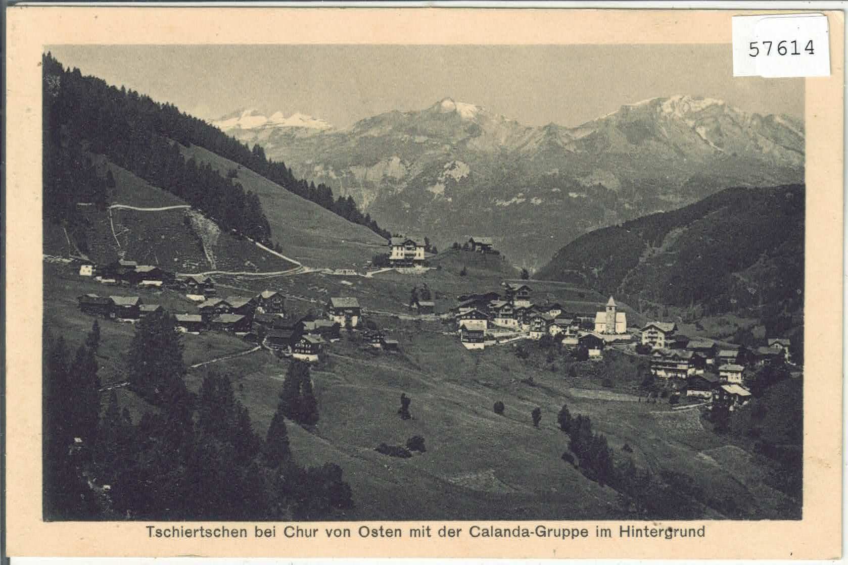 Cartoline postali: Tschiertschen von Osten – Usato da Ettingen venduto da Kartenplanet