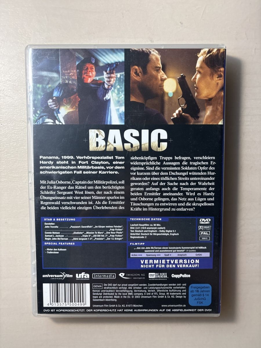 Tutti i DVDs: Spannender Thriller Basic - John Travolta, Samuel L. (2805)  – Usato da Ruswil venduto da Slivio_ 1