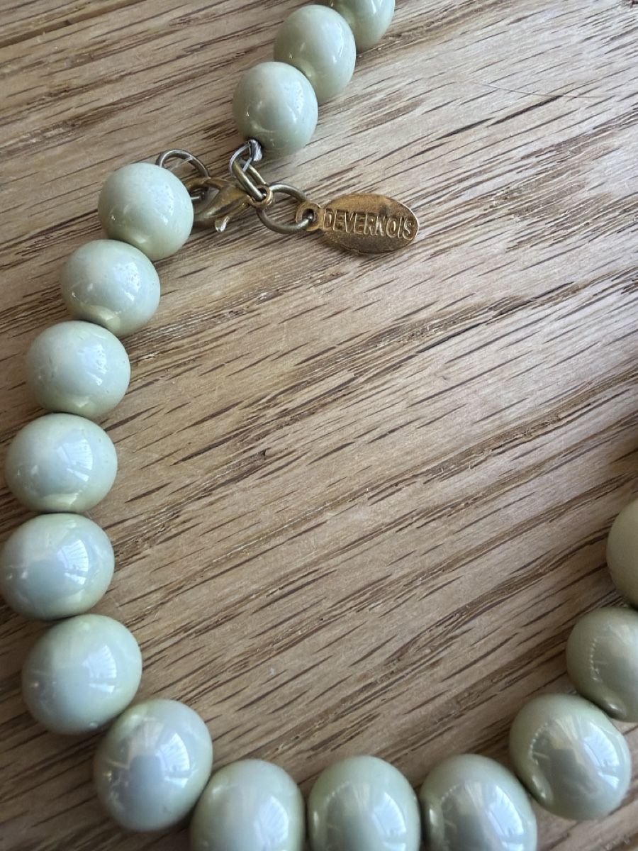 Catenine: Beautiful Beaded Necklace light green – Usato da Gockhausen venduto da van_82kh 3