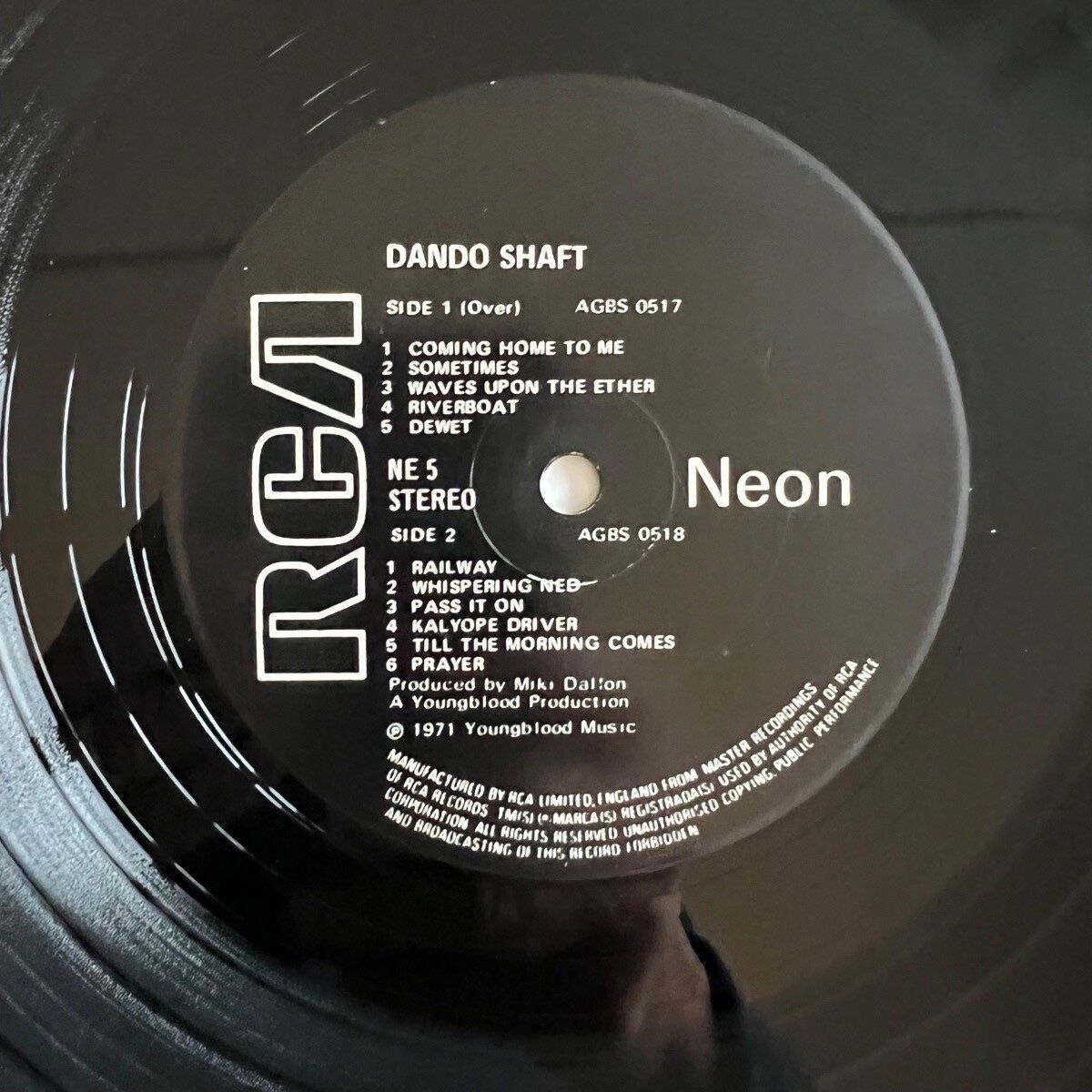 Dischi in vinile: Dando Shaft - Same / 1. UK-Press. 1971 - Very nice Copy – Usato da Gais venduto da soundcave57 4