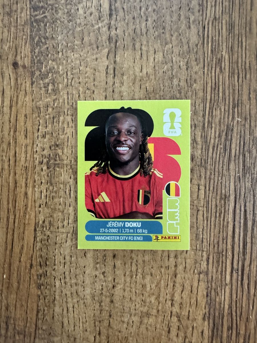 Panini Carte collezionabili: Panini Sticker Jeremy Doku BEL 16 – Nuovo (secondo la descrizione) da Emmenbrücke venduto da Lukee1901