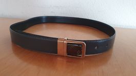 Herrengurt doubleface, schwarz/dunkelgrau