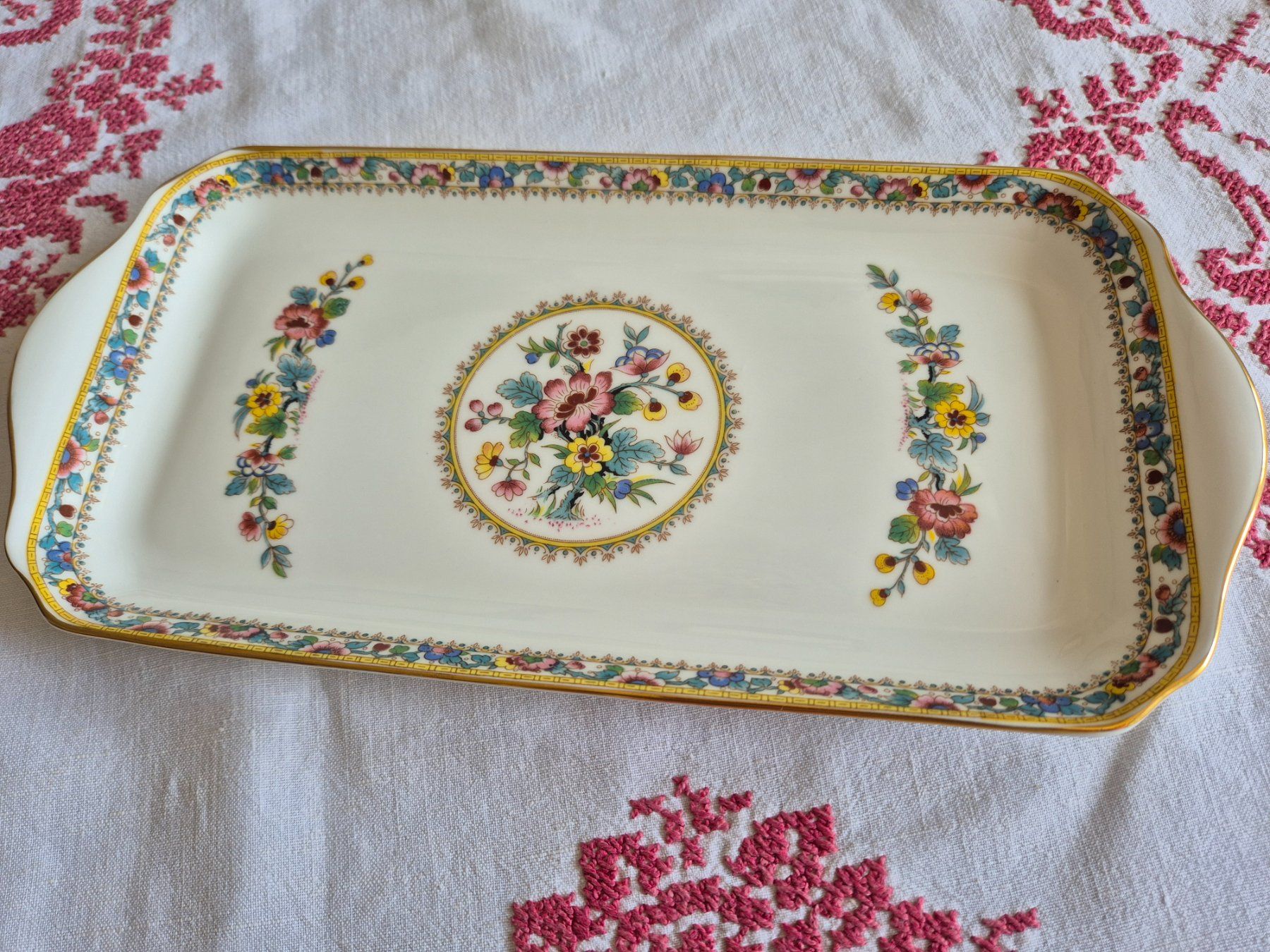 Piatti di portata: Vintage Cakeplatte Ming Rose, England – Usato da Bern venduto da aronari 2