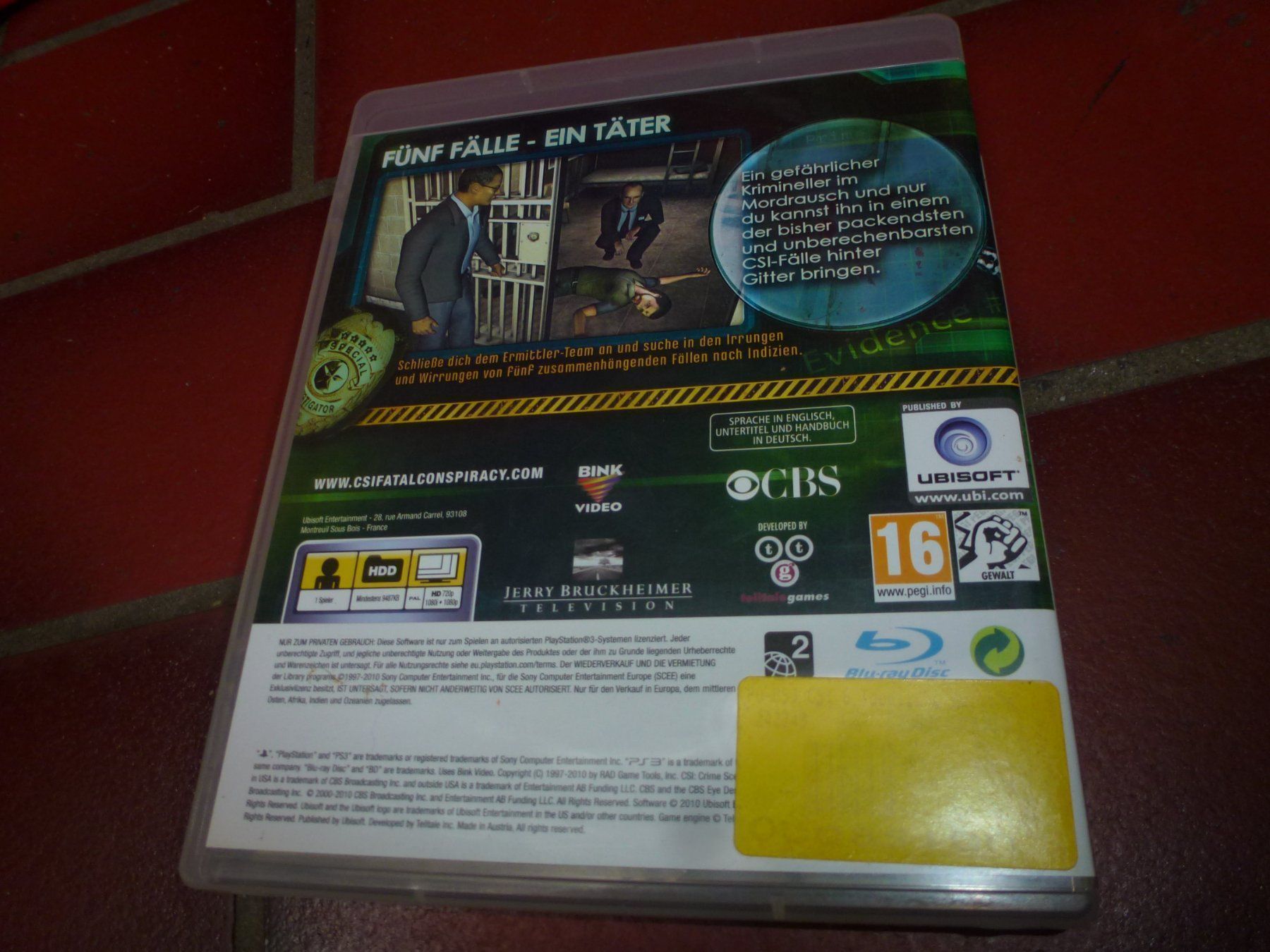 Giochi: CSI Crime Scene Investigation PS3 – Usato da Olten venduto da Disc-Ausverkauf 2