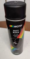 Motip Matt Black Spray Paint 500ml Neu
