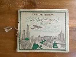 Alte Illustration von New York mit sensationellen Bildern