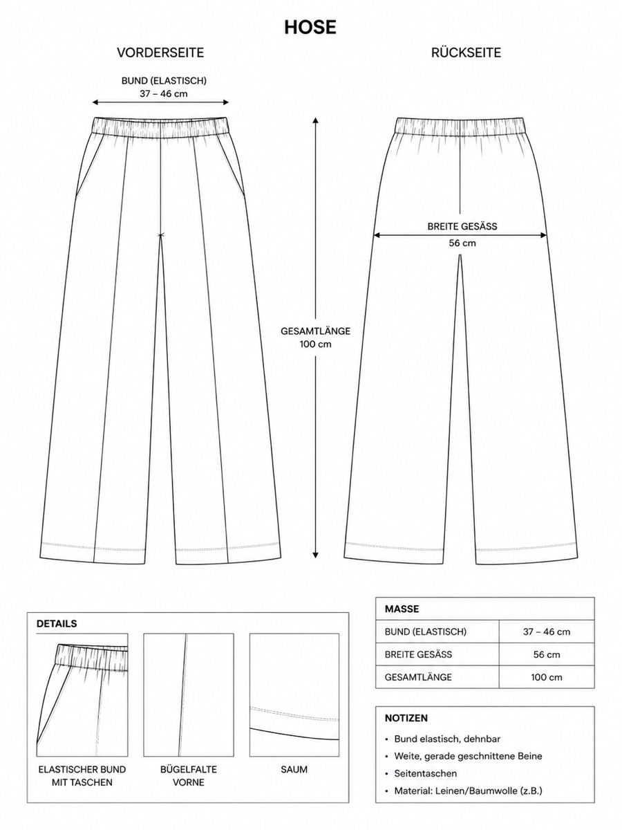 Zara Hosen: Zara Hose Leinen Gr. M – Neu (gemäss Beschreibung) aus Zumikon von DesignDeluxe 4