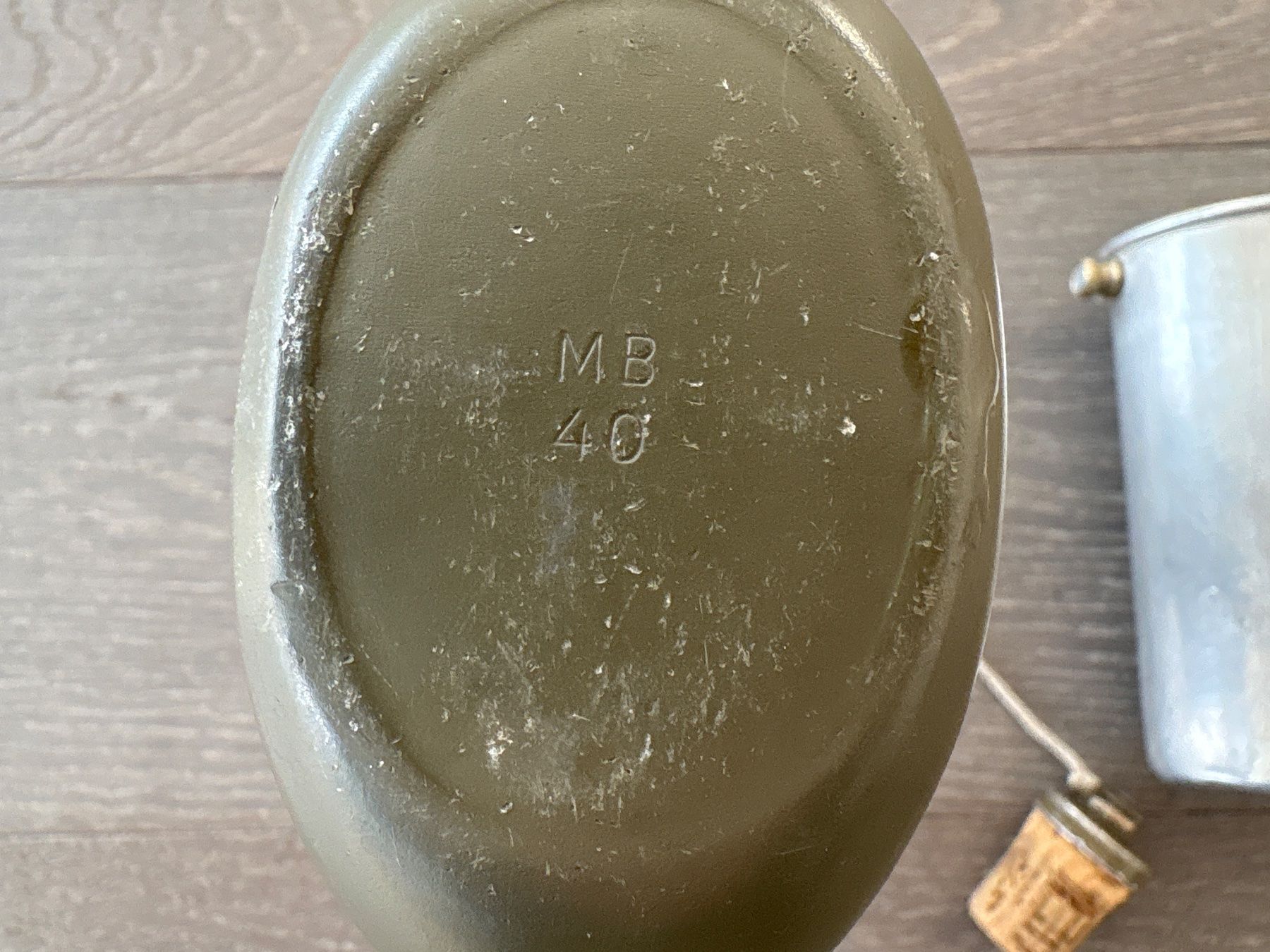 Schweizer Armee Attrezzatura & Pezzi di ricambio: Feldflasche Ord. 1932/35 MB 1940 – Usato da Hünenberg venduto da Betsch1 5