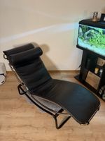 Le Corbusier LC4 Stil – Design Liege Schwarz / Chrom
