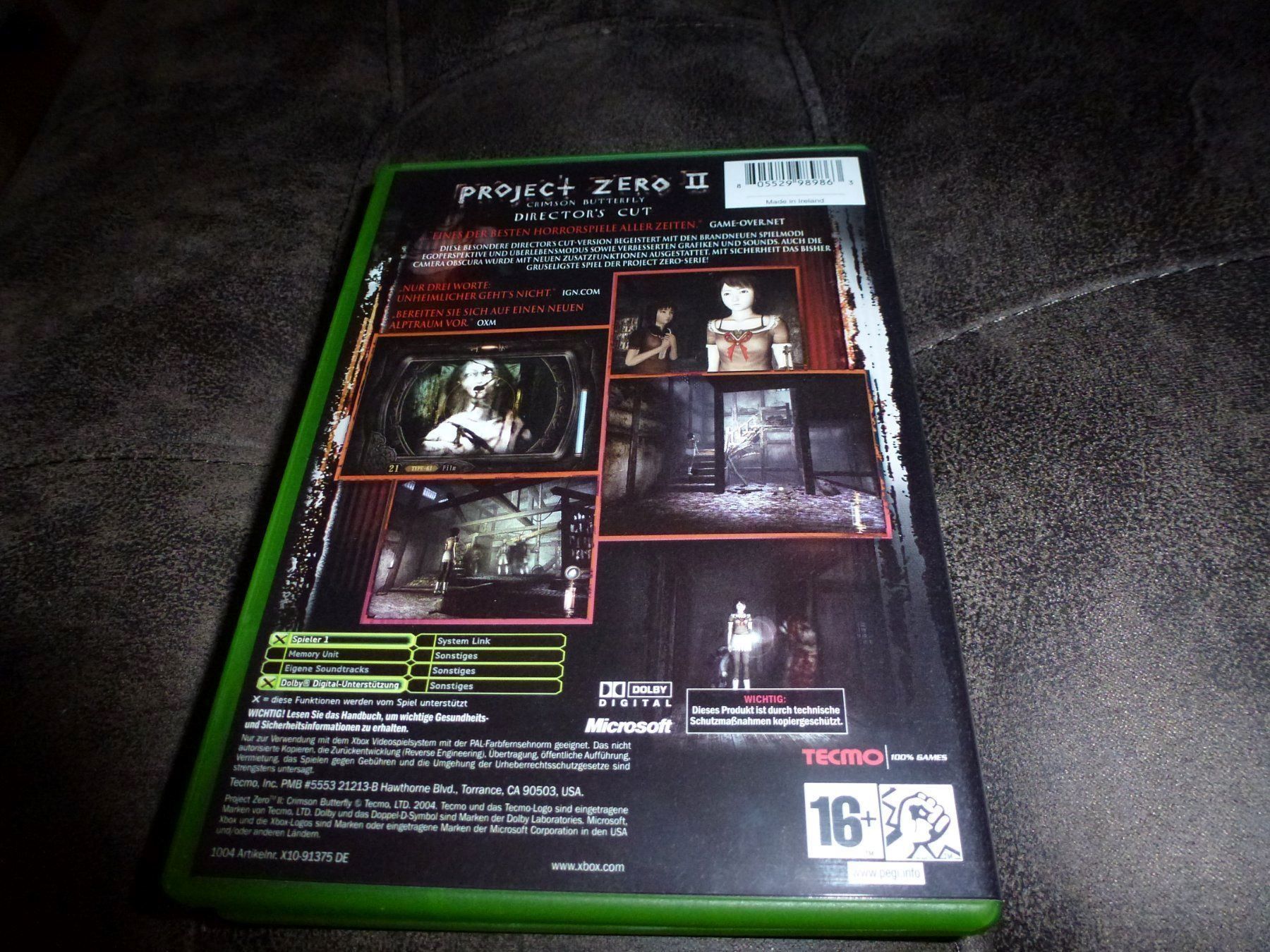 Giochi: Project Zero II 2 Director's Cut XBOX – Usato da Olten venduto da Disc-Ausverkauf 2
