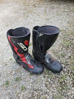 Motorradstiefel SIDI Leder Schwarz/Rot 