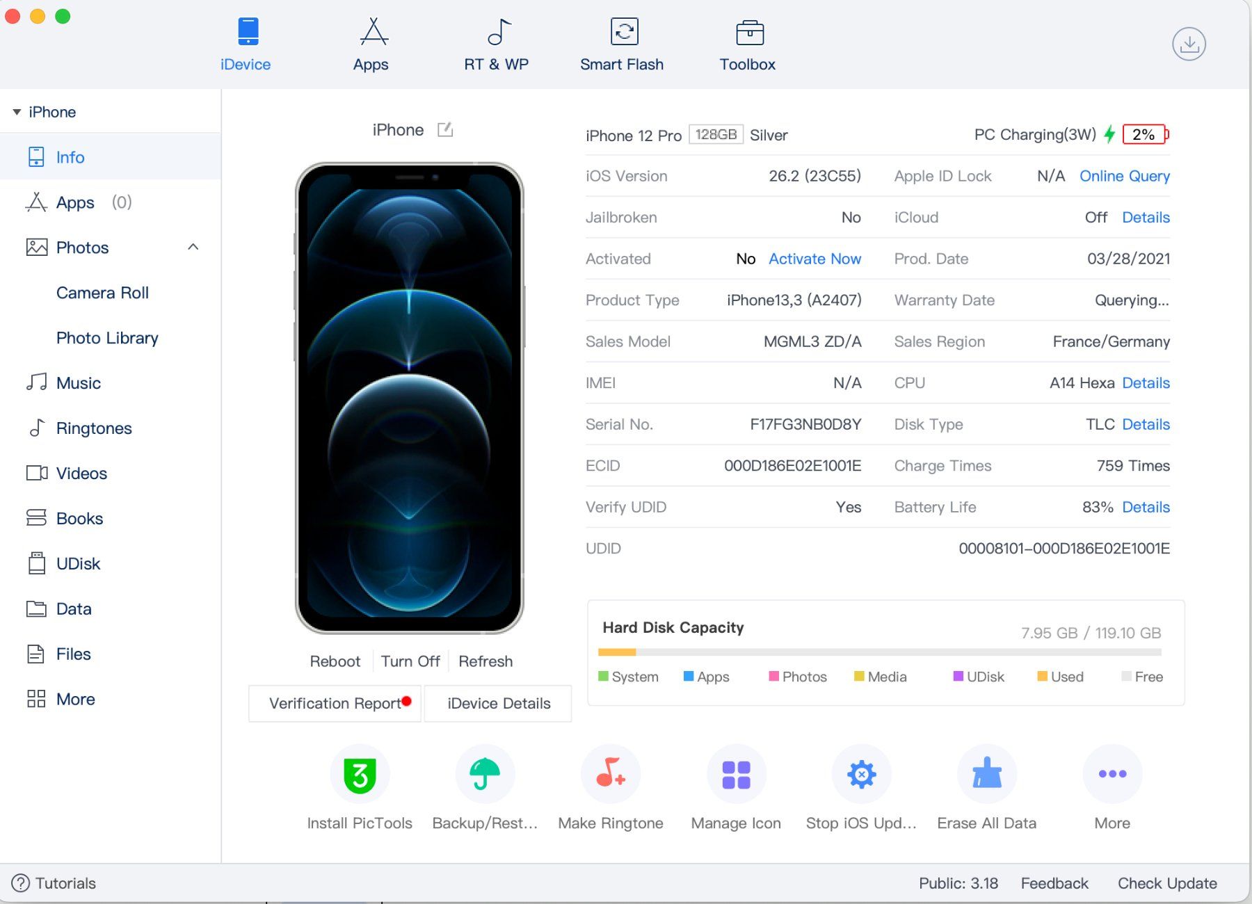 Apple Telefoni cellulari / Smartphones: Apple iPhone 12 Pro , 128GB, silber, defekt – Difettoso da Basel venduto da protekto 4