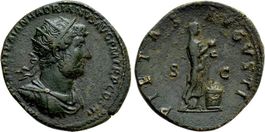 HADRIAN AE Dupondius (121 AD)