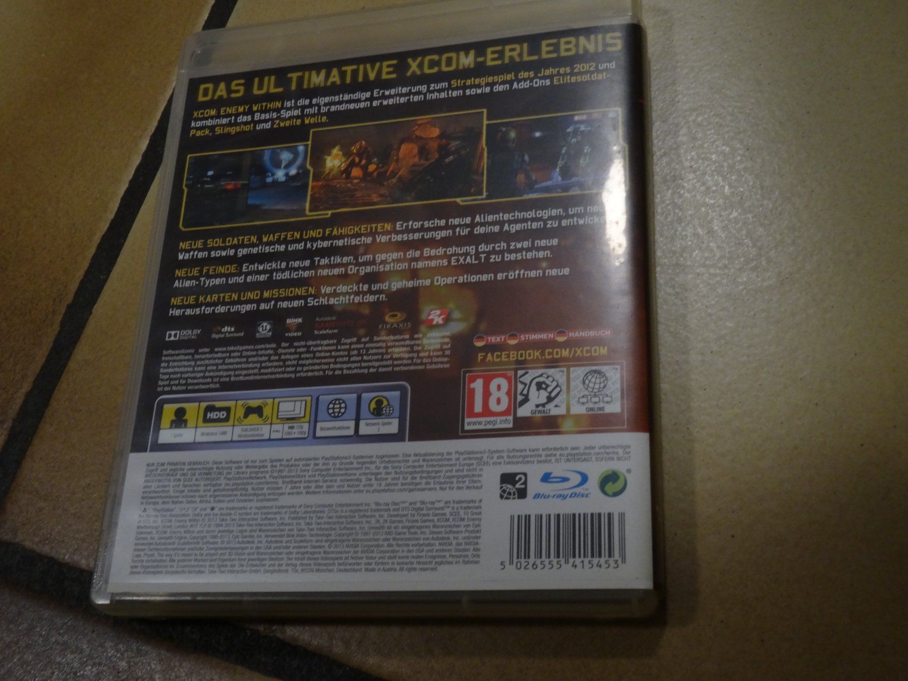 Sony Jeux: XCOM Enemy Within Commander Edition Sony PlayStation 3 PS3 – D'occasion à Olten par Disc-Ausverkauf 2