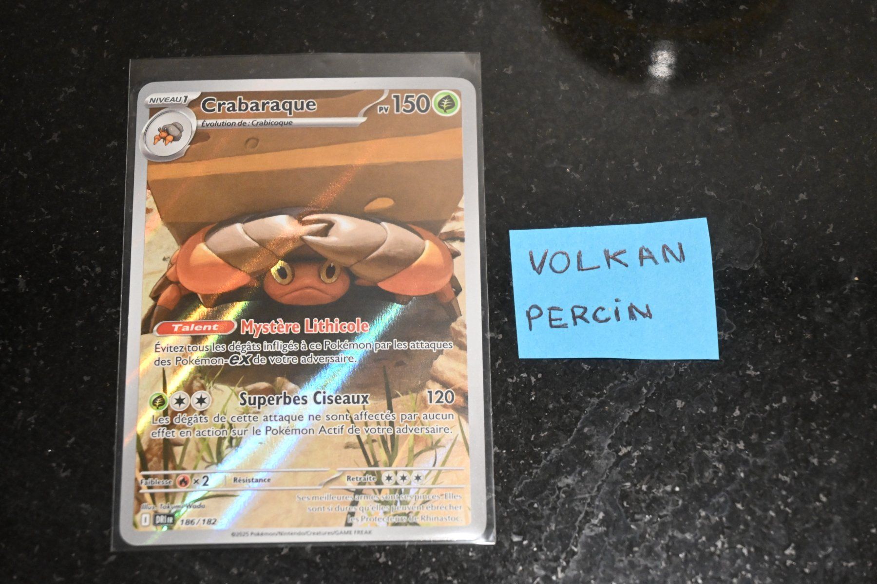 Pokémon Carte collezionabili: Crabaraque (DRI 186) FR – Nuovo (secondo la descrizione) da Aigle venduto da PSAPOKEVOVO