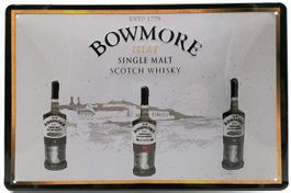 Blechschild 3D-BOWMORE WHISKY