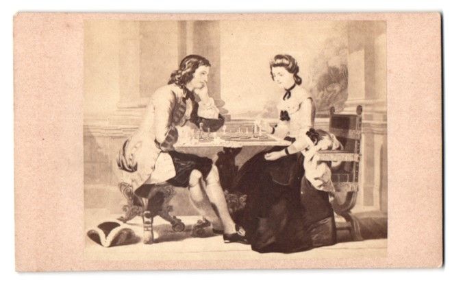 Fotografie & Manifesti: Fotografie Szene eines Schachspiels nach – Usato da Berlin venduto da bartko-reher
