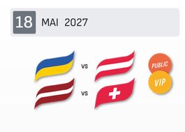 2x Eishockey WM 2027 Tickets UKR-AUT und LAT-SUI
