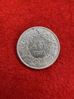 Schweizer ½ Fr. Silbermünze, Jahrgang 1932