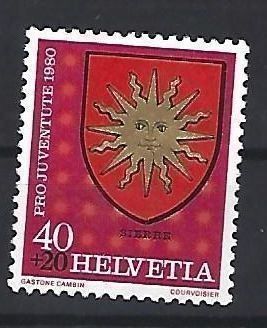 Tutti i francobolli: 1980 - Gemeindewappen - Siders  VS – Usato da Schaffhausen venduto da poststamp