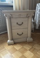 Nachttisch, Holz, Beige, 2 Schubladen, Top Zustand!