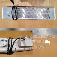 Heizstrahler mit mehreren Stufen winkelverstellbar