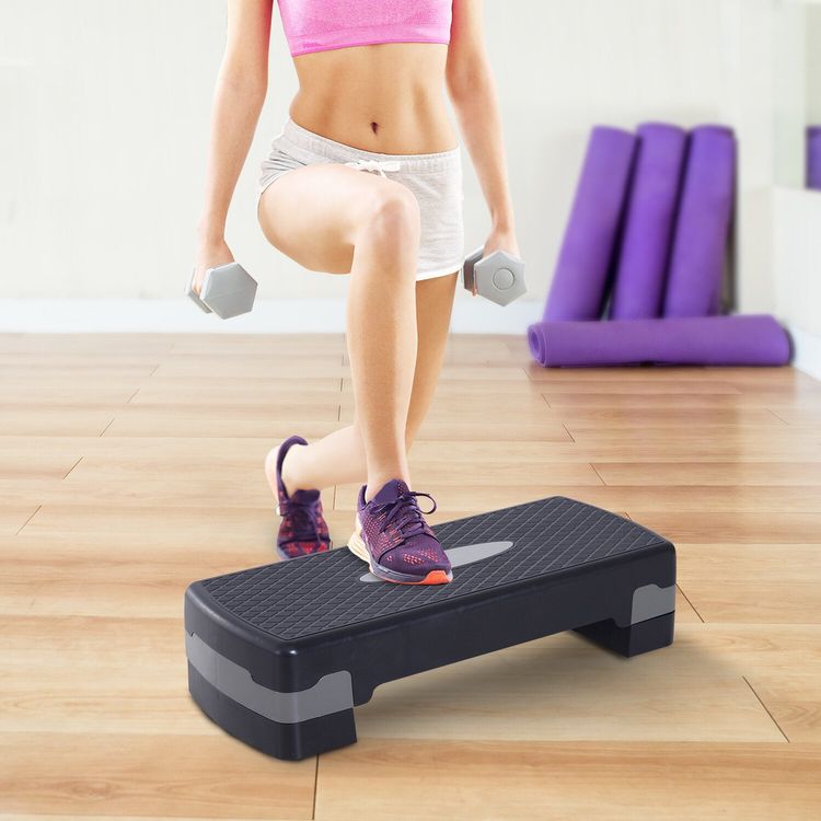 Aerobic Stepper Höhenverstellbar - Fitness Stepbrett Für Zuhause