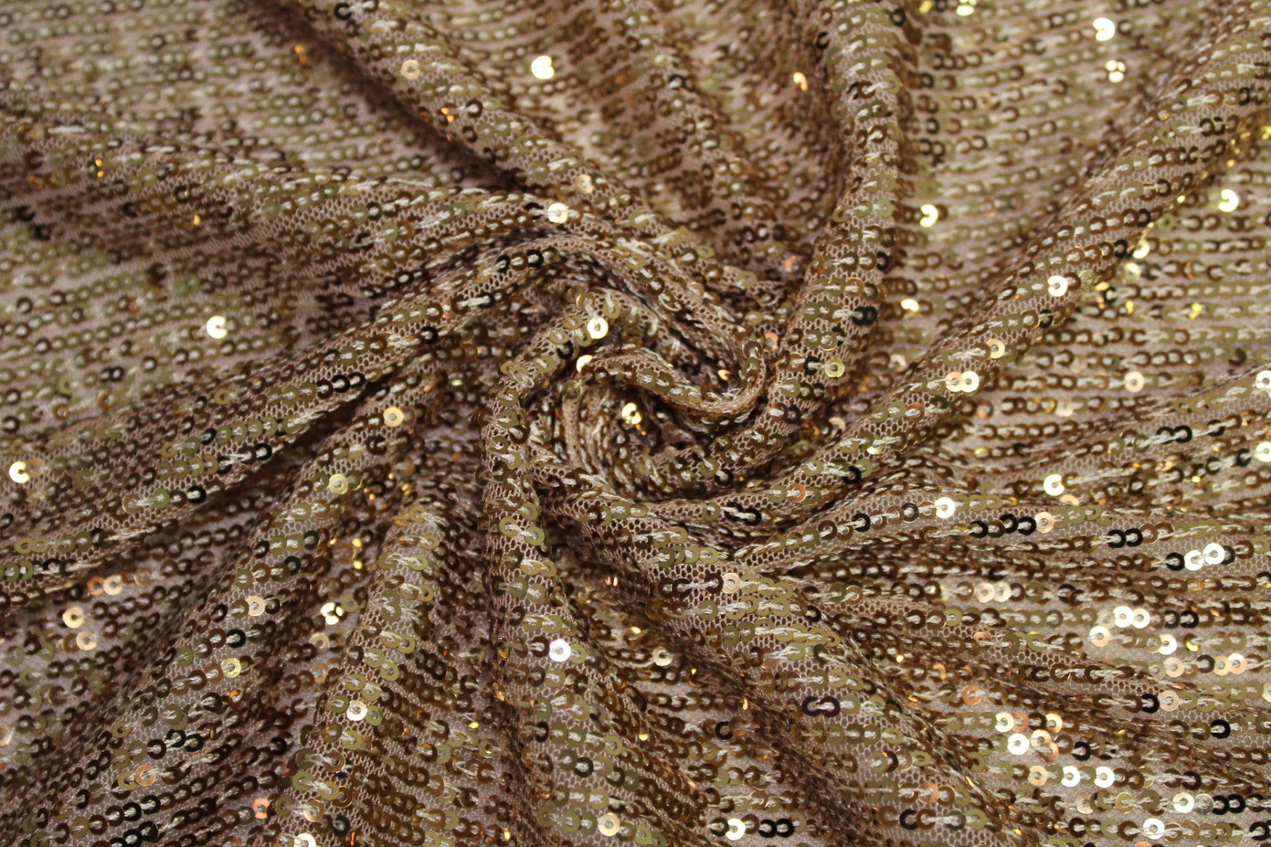 Tessuti: Stoff Pailletten beige/gold – Nuovo (secondo la descrizione) da Obfelden venduto da solomon111 1