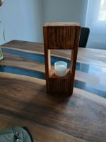 Teelichthalter aus altem Holz als Muttertags geschenk
