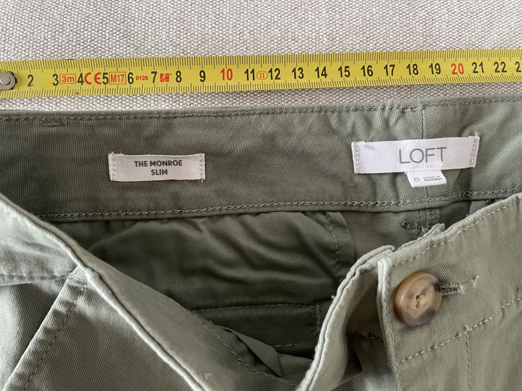 Hosen: pantalon vert, coton, s – Gebraucht aus Lausanne von mg_e 7