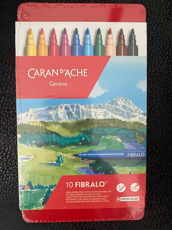Stylos Caran D'Ache Neufs Avec étiquettes - Argenté - Type Bille/roller - Recharge Fournie