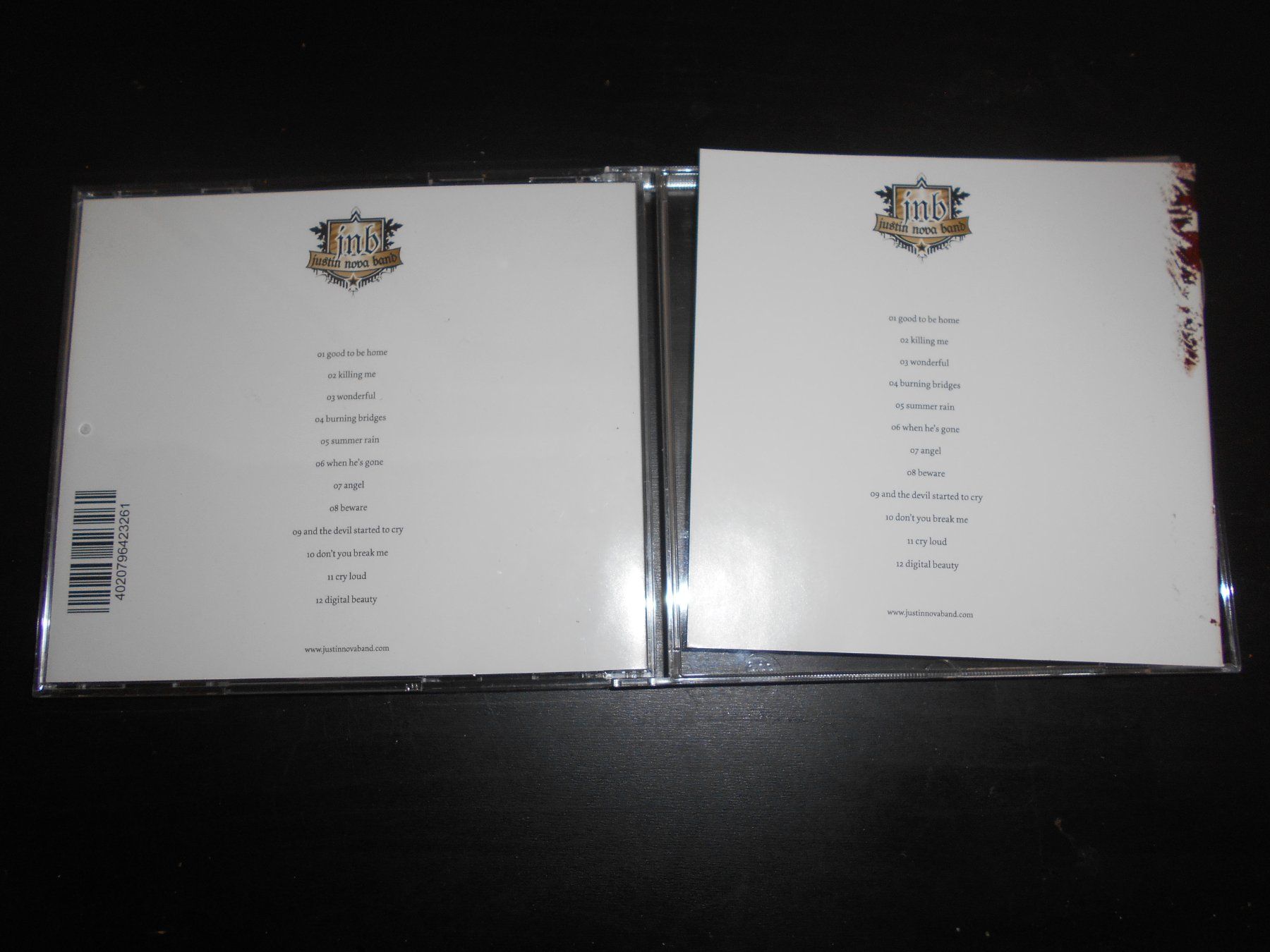 CD: Justin Nova Band -- Ginger / 2008 – Usato da Aarberg venduto da witchhunter01 1