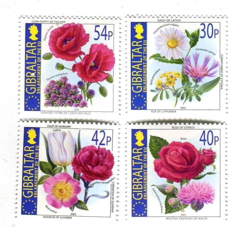 Tous les timbres: Briefmarken "Blumen". Gibraltar. – Neuf avec emballage d'origine à Basel par Butsch5