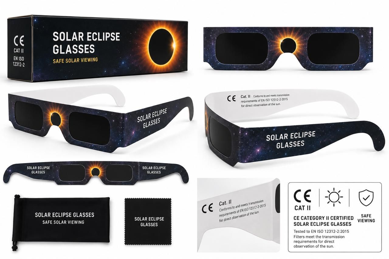 Brillen & Gläser: Solar Eclipse Glasses - CE Category II certified – Neu und originalverpackt aus Zürich von Drunkometer 1