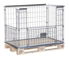 1200x800xH870 Aufsatzgitter / Palettengitter mit 2 Klappen