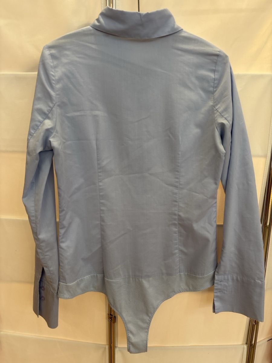 Hallhuber Camicette: Body Bluse Hallhuber Basic hellblau Grösse 40 getragen – Usato da Burgdorf venduto da VouSchoen 5