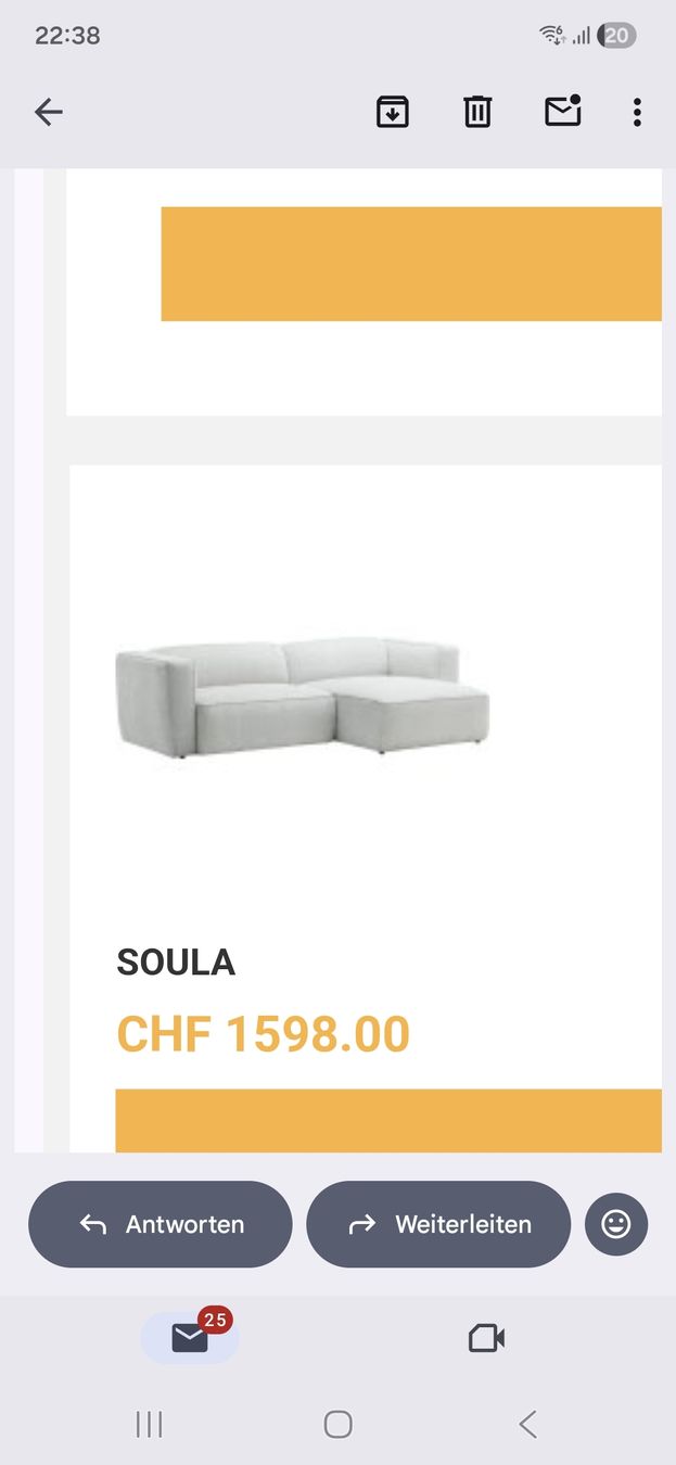 Micasa Divani: MICASA Ecksofa SOULA hellgrau – Nuovo (secondo la descrizione) da Oftringen venduto da Aba.Max17 3