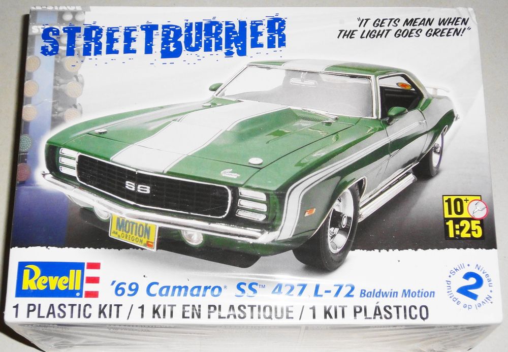 Revell '69 Chevrolet Camaro SS 427 L-72 Baldwin Motion 1:25 (Neu und ...
