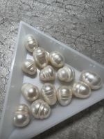 Süsswasser Perlen, 12 mm / Weiss (neu)