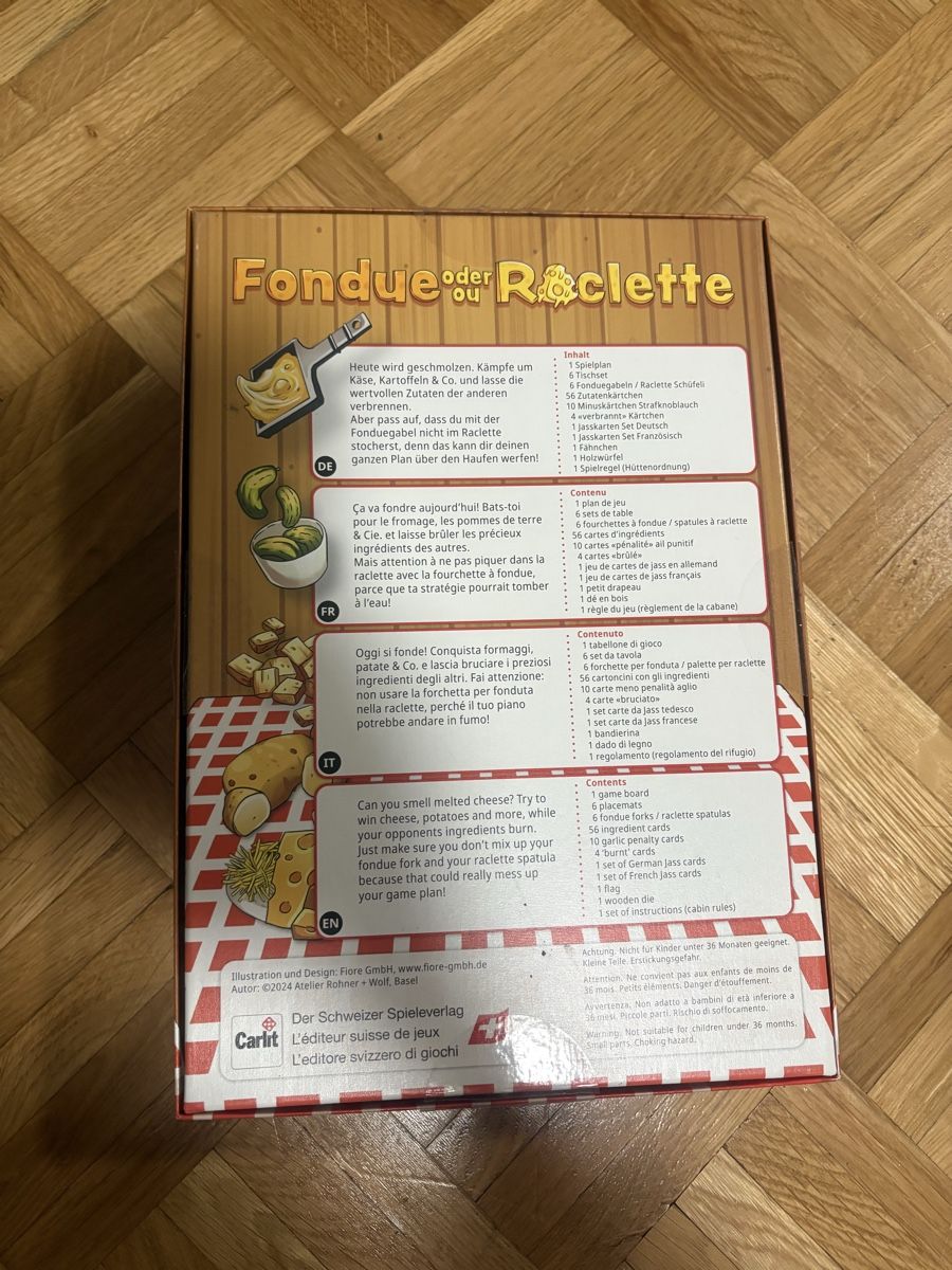 Jeux: Fondue oder Raclette - Spiel – D'occasion à St. Gallen par jen_d8zq 1