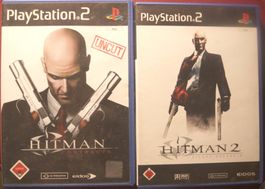 Hitman Contracts & Hitman 2 Silent Assassin PS2 Uncut - S...