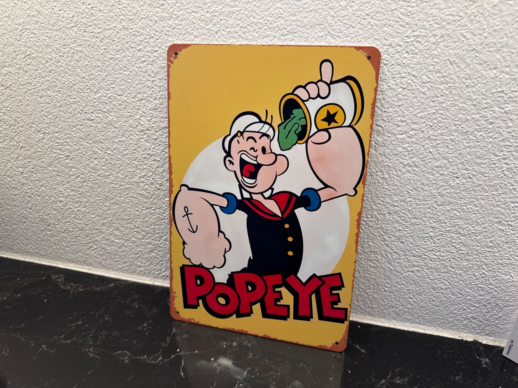Insegne: SCHILD METALL POPEYE / DER RENNER/ NEU / 1 Pcs. – Nuovo e nell'imballaggio originale da Seon venduto da Aaargauer01 3