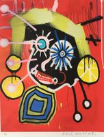 Paul Kostabi "Quirky" Giclee auf handgemacht. Baumwollpapier