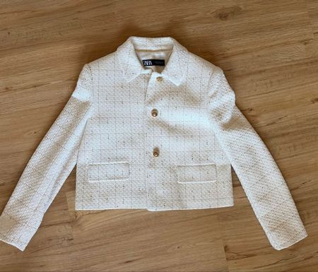 Zara Glitzernder Kurzblazer