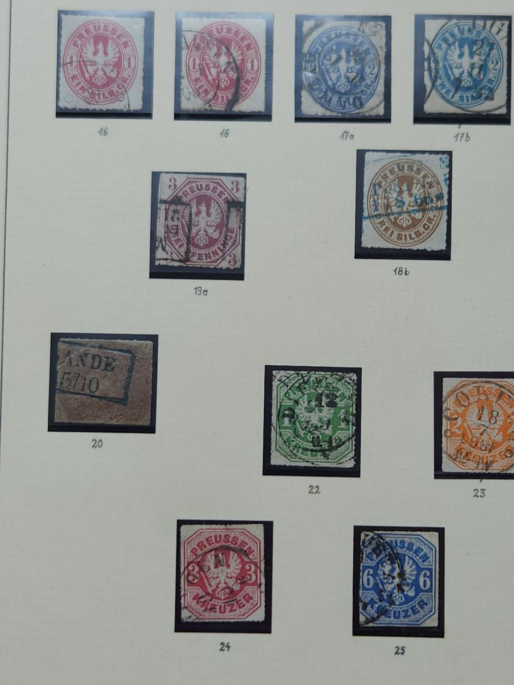 Tutti i francobolli: Preussen Stärkere komplette Sammlung mit Seltene Farben – Usato da Kriens venduto da Nidfeld45 8