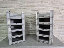 10 Industrie Sichtlagerboxen 40x30cm Lagerboxen Stapelboxen