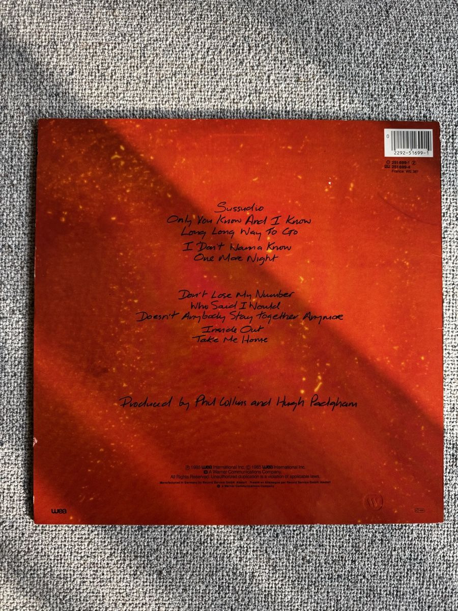Schallplatten: Phil Collins -  No Jacket Required - LP - 80s – Gebraucht aus Rorbas von BlackstarRecords 1