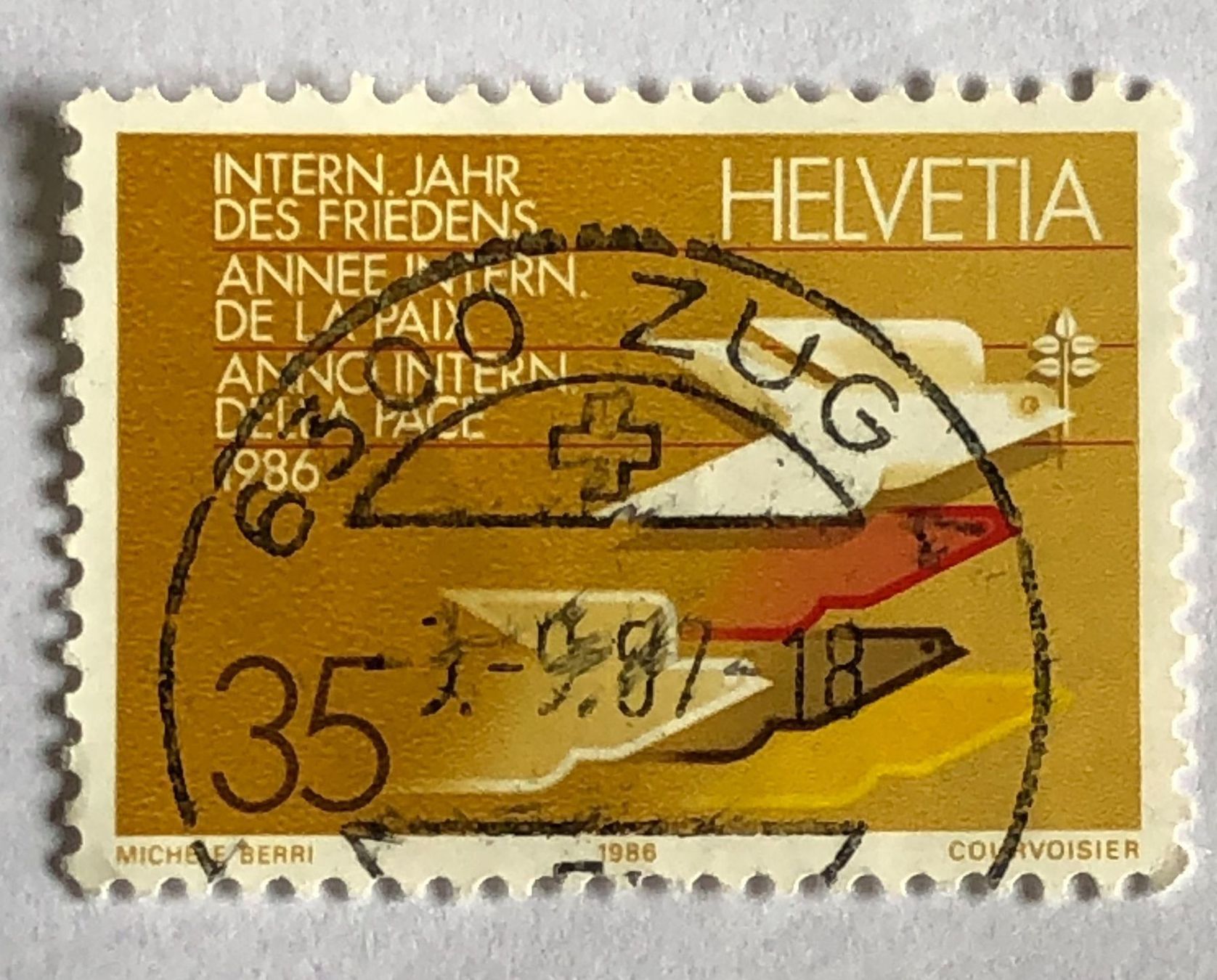 Tutti i francobolli: Nr.727  mit Vollstempel Zug – Usato da Aarau venduto da Billa007